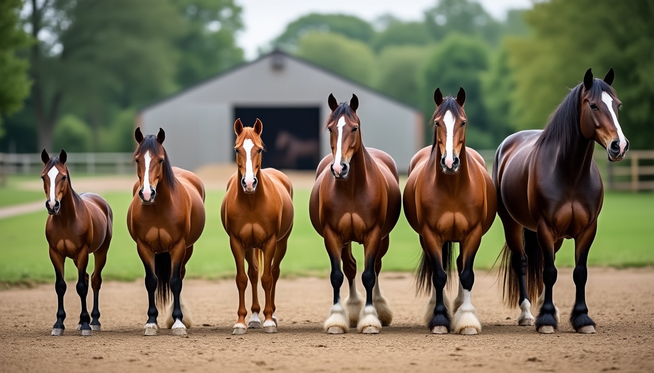 Poids d&rsquo;un cheval adulte selon la race et la taille